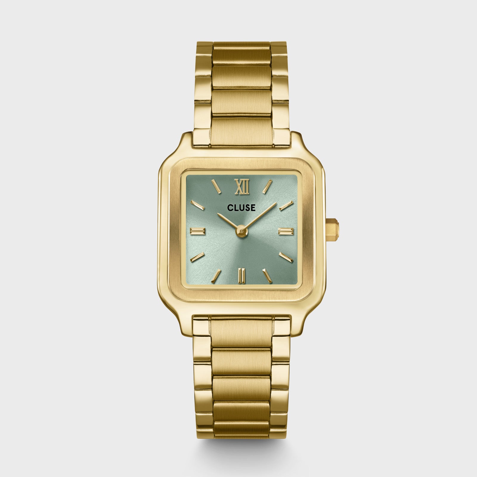  Gracieuse Watch Steel, Sage Green, Gold Colour