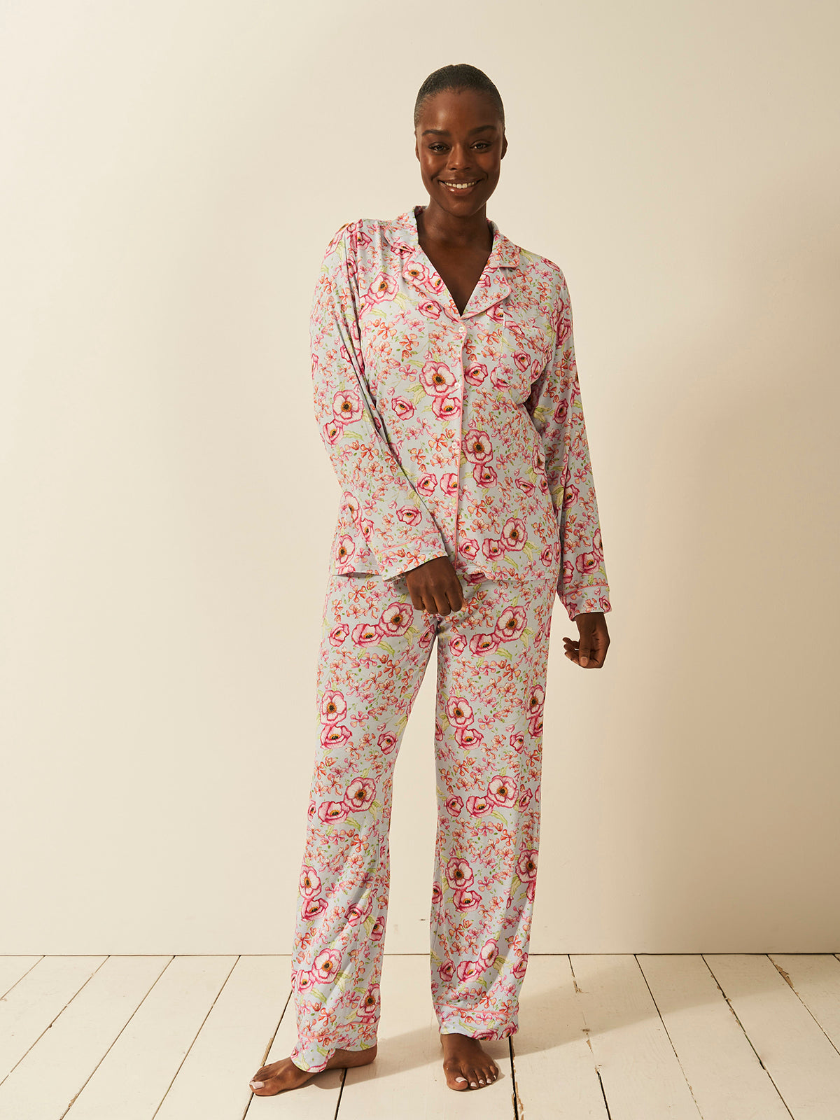 Long Pyjama Set - Pastel Poppy、mySite、bengalsvssteelers