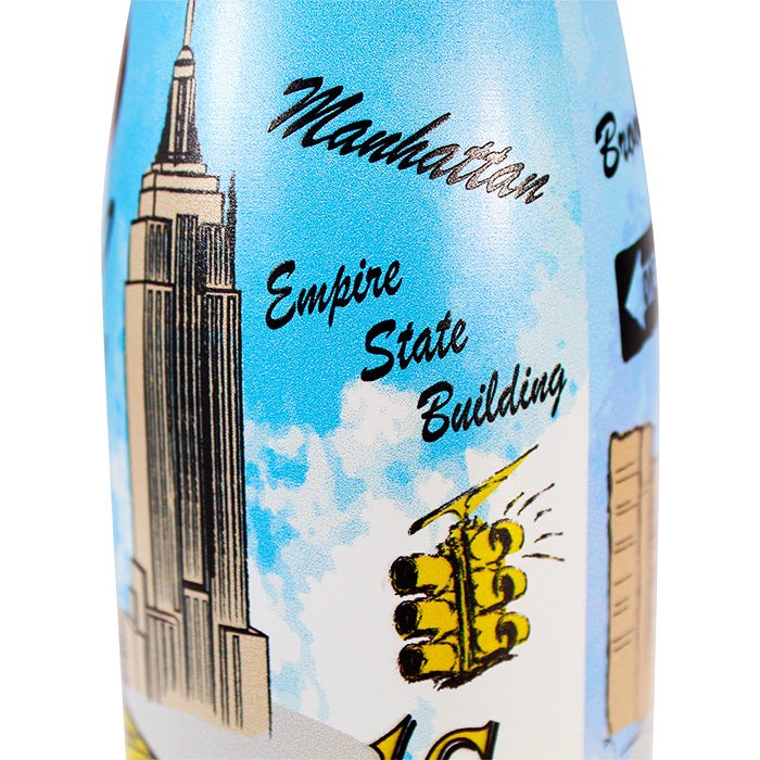 Customer Design Water Color New York Stainless Steel Bottle、mySite、vikingsvslions