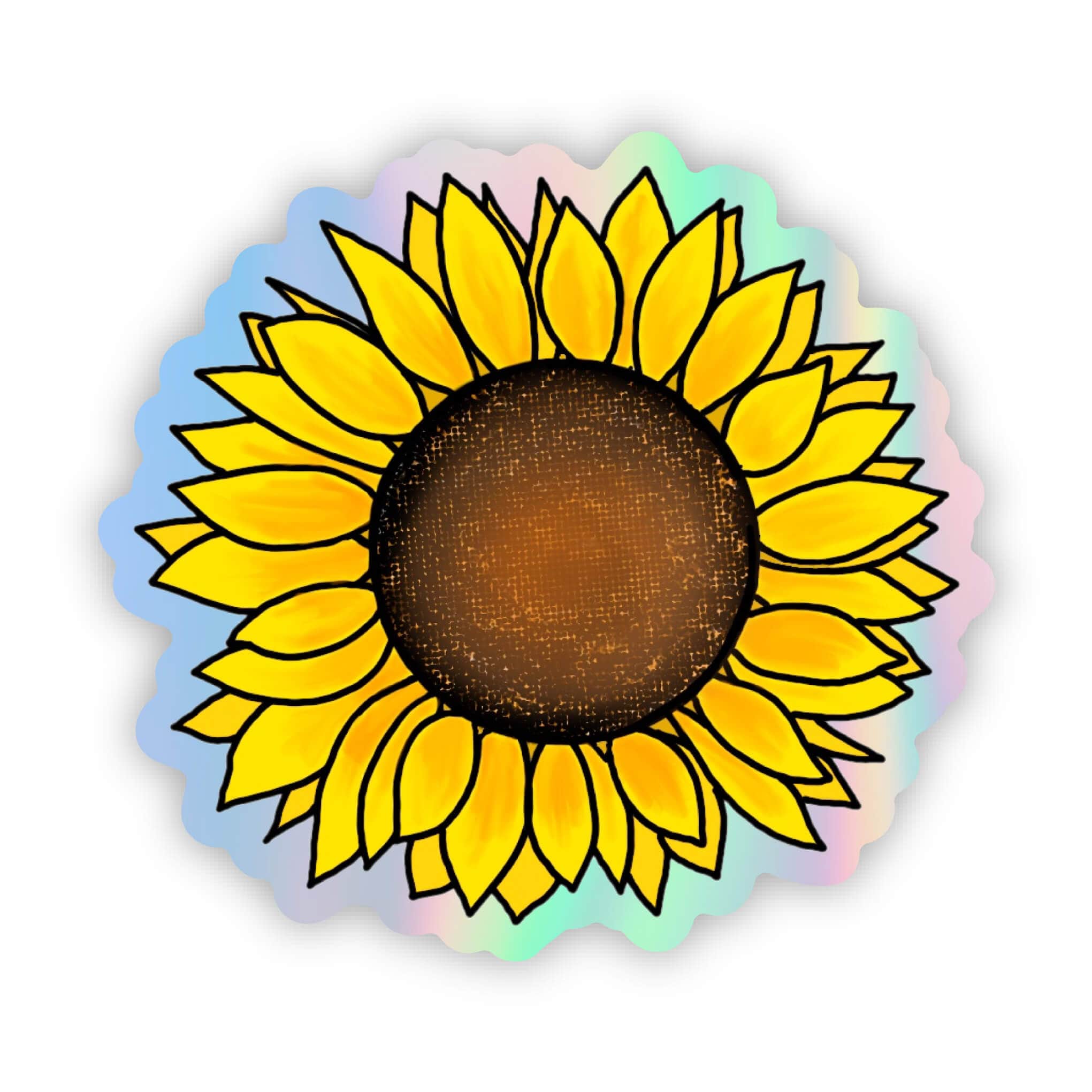  Holographic Yellow Sunflower Sticker、mySite、elrpsem3k