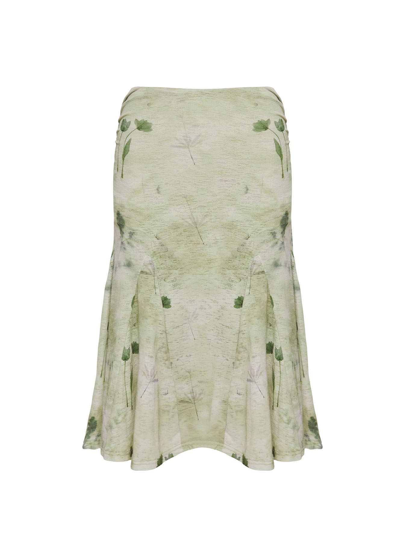 Lewish Low Rise Midi Skirt Green Floral、mySite、solidvoid