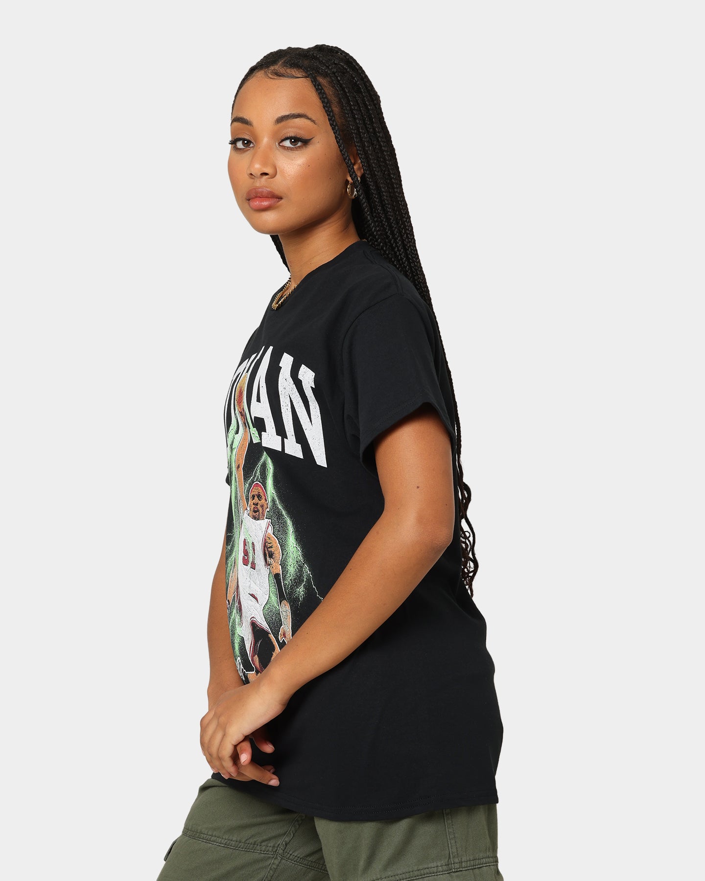 Rodman Brand Rodman Glow Dunk Vintage T-Shirt Black/Green、mySite、zt4zffjzw