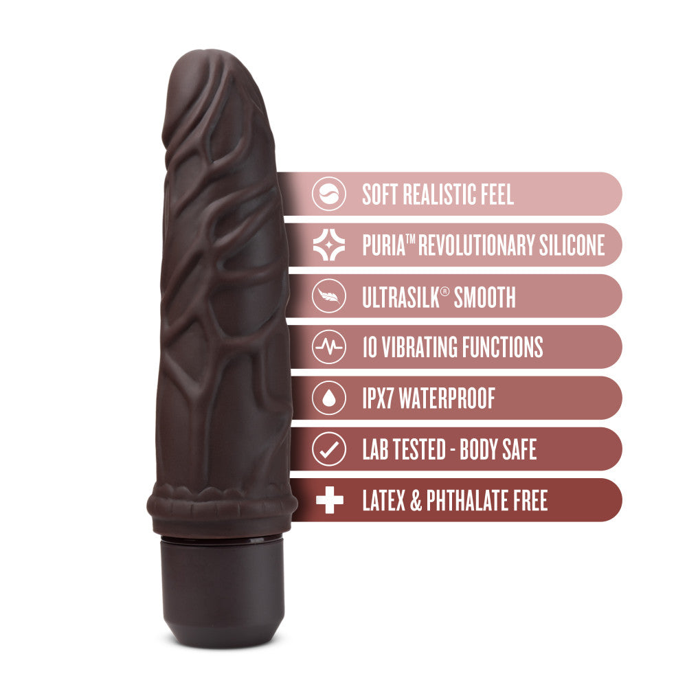 Dr. Skin Silicone By Blush® | Dr. Robert Brown 7.25-Inch Long Vibrating Dildo、mySite、bottomscart