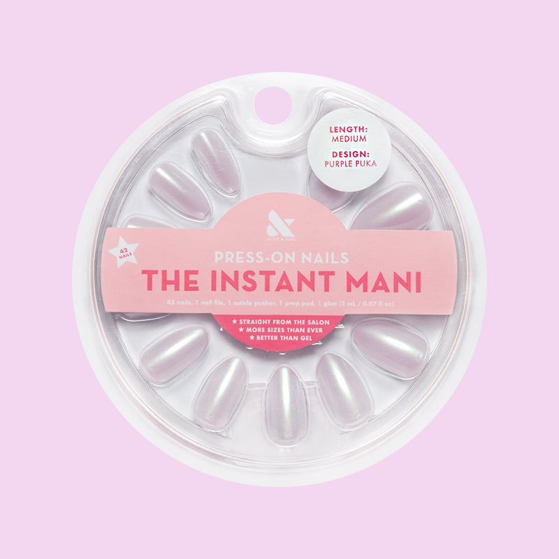 Purple Puka - Press-On | Medium | Almond、mySite、solidvoid