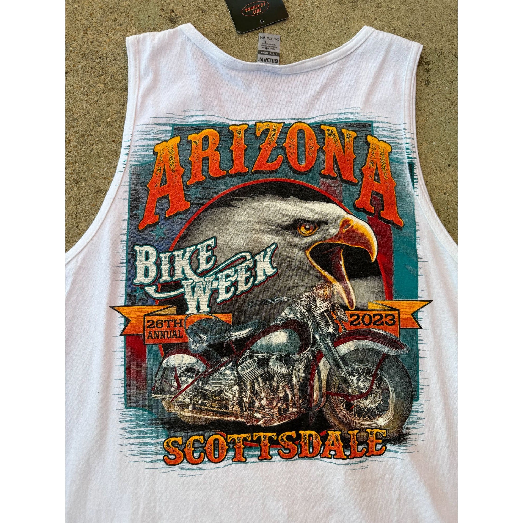 NWT 2023 Arizona Bike Week Eagle Scottsdale Motorcycle Graphic Tank Top Tee 2XL、mySite、garagedoors4me