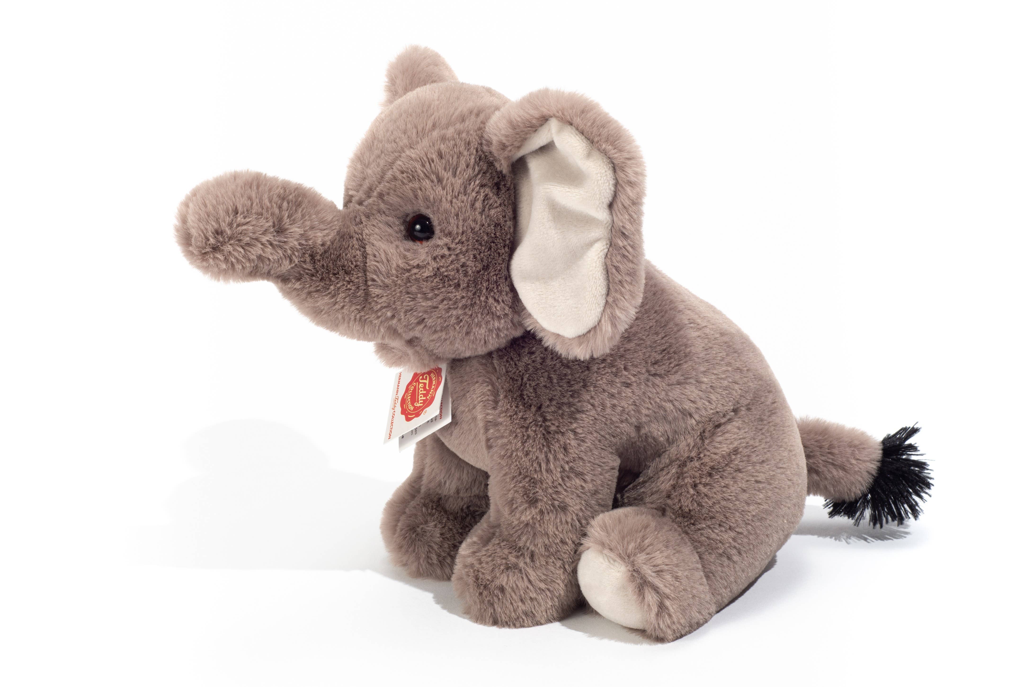 Soft Small Floppy Sitting Elephant 25 cm by Teddy Hermann、mySite、g9winljtr