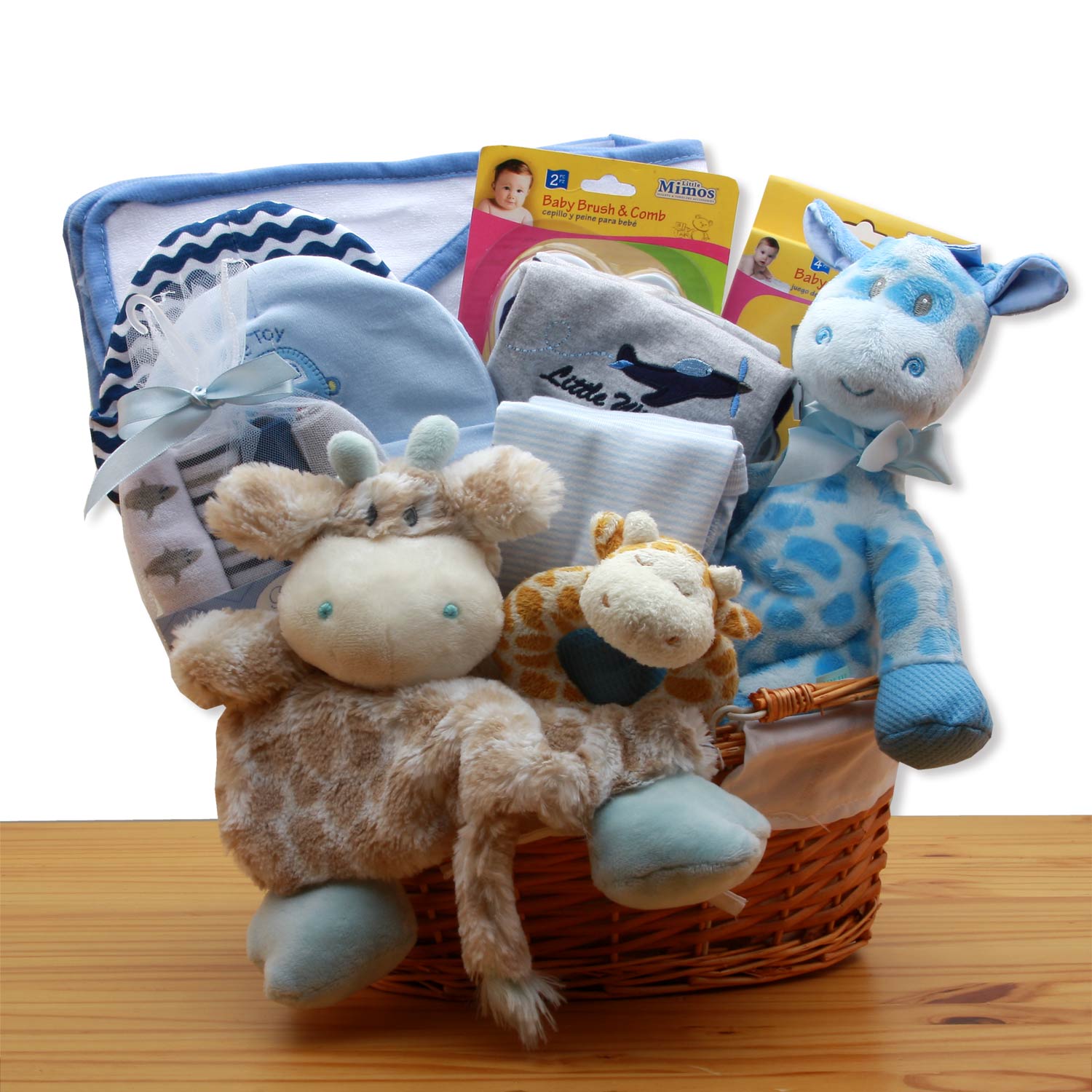 Jungle Safari New Baby Gift Basket - Blue、mySite、camillekostekn