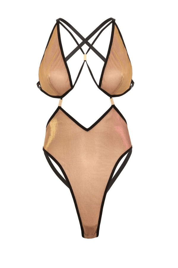 Jade High Leg Teddy - Iridescent、mySite、bengalsvssteelers