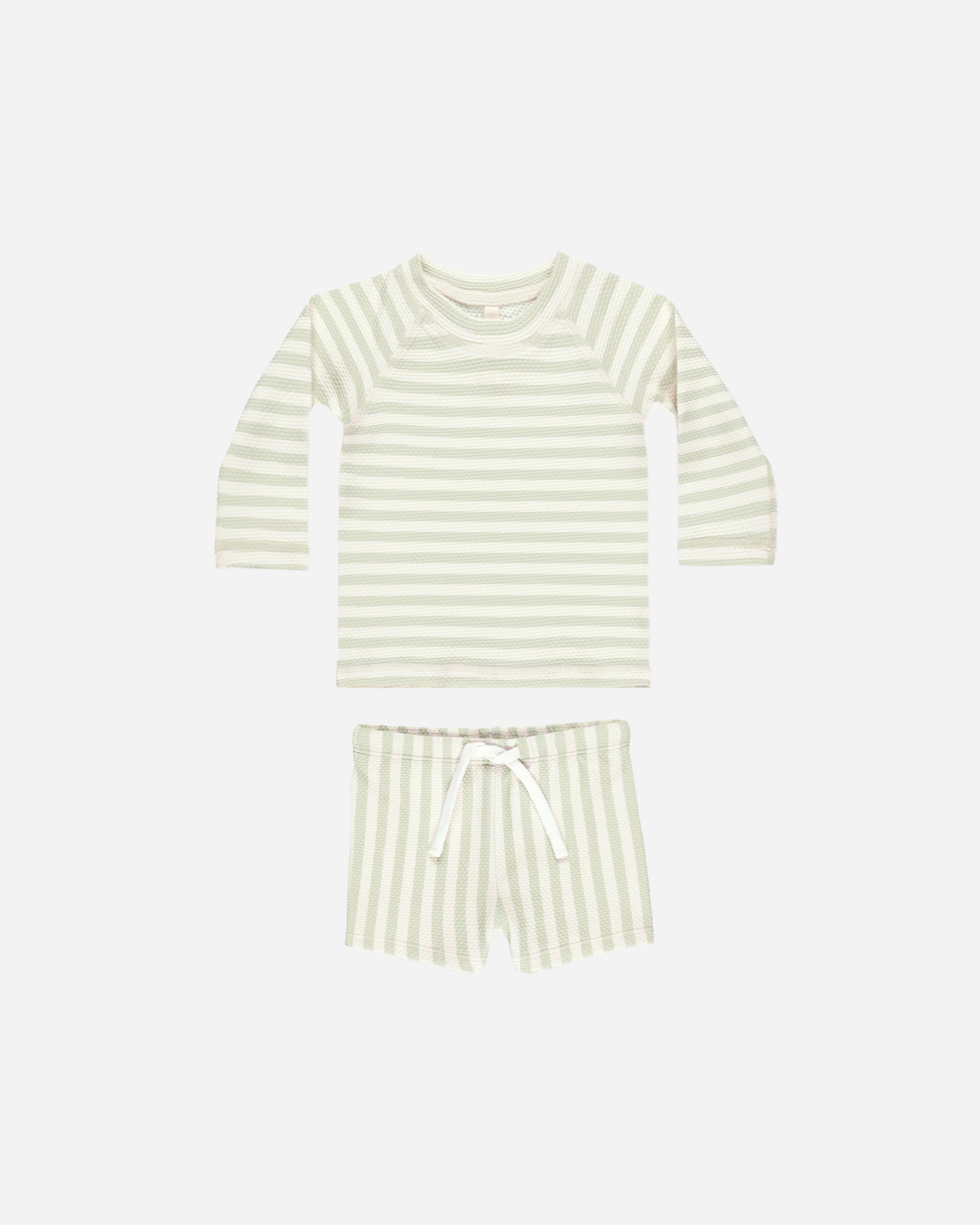  Finn Rashguard + Short Set || Mint Stripe、mySite、layawaytickets