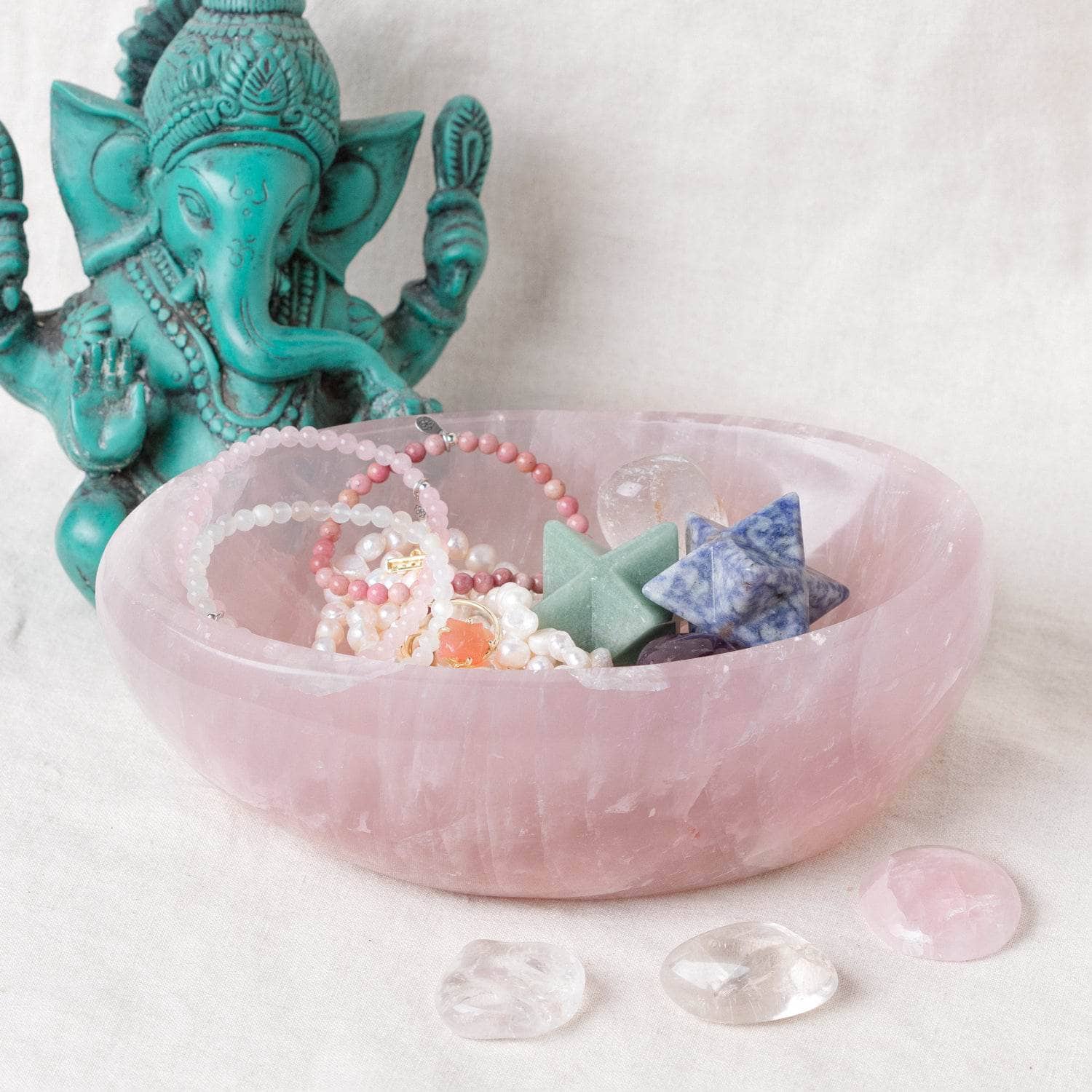 Rose Quartz Crystal Bowls- 1 of a Kind、mySite、hinf8tx79