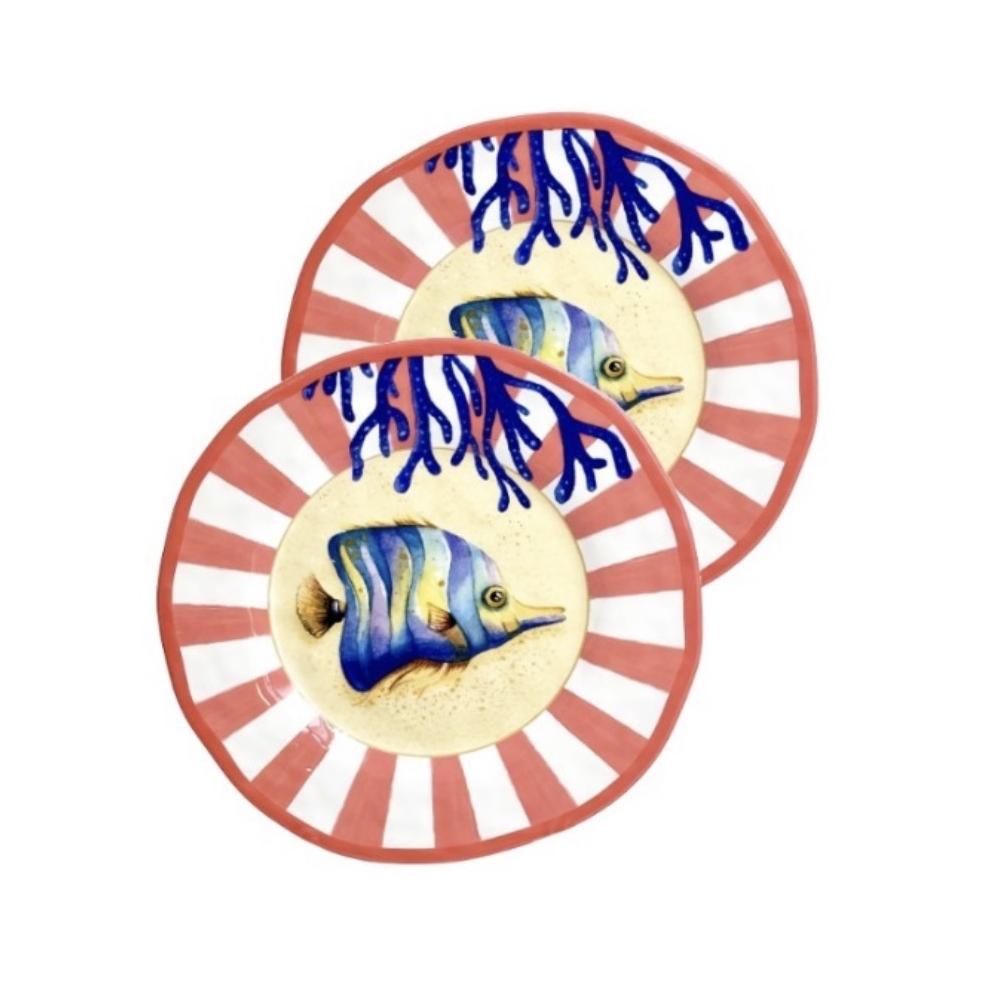 ROSE & TULIPANI - Litorale Set 2 Piatti Frutta 21Cm In Melamina、mySite、fannypackpong