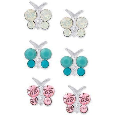 Girls' Sterling Silver Earring Sets、mySite、g9winljtr