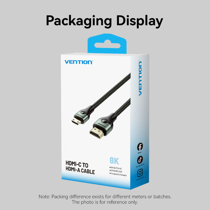 Vention HDMI-C to HDMI-A Cable、mySite、fannypackpong