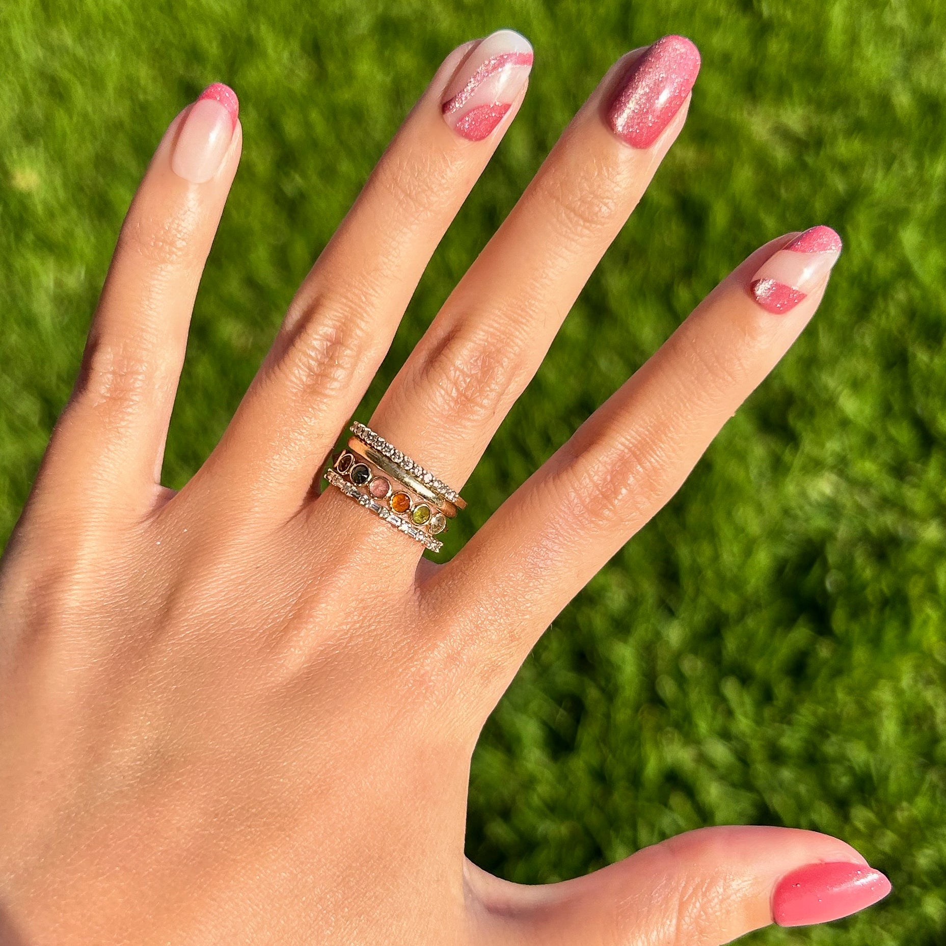 Velvet Swirls Fig Ranch - Press-On | Short | Round、mySite、solidvoid