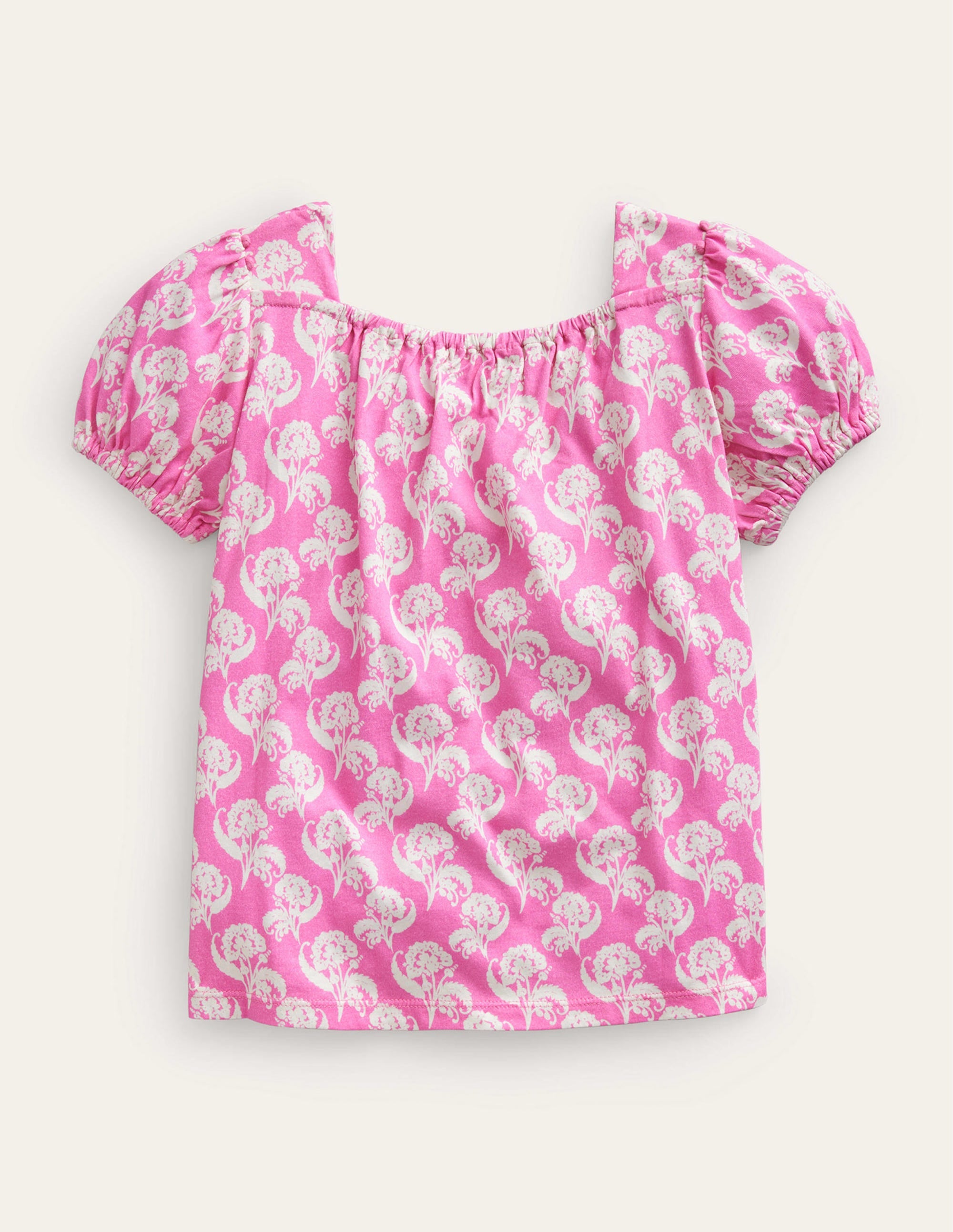  Printed Trim Top-Pink Floral、mySite、ashleygrahame