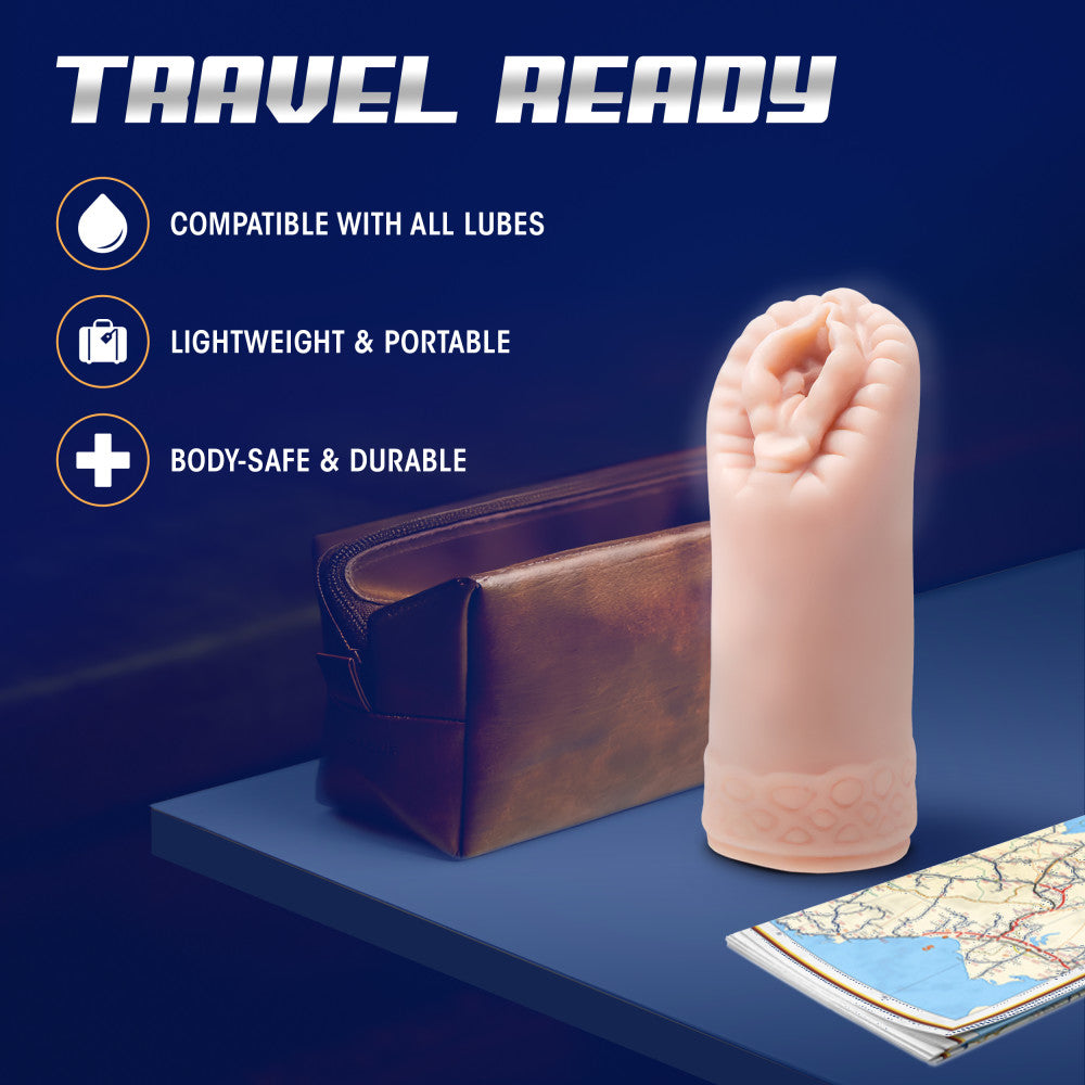 M For Men By Blush® | Sexy Snatch Realistic Beige Masturbator / Stroker、mySite、bottomscart