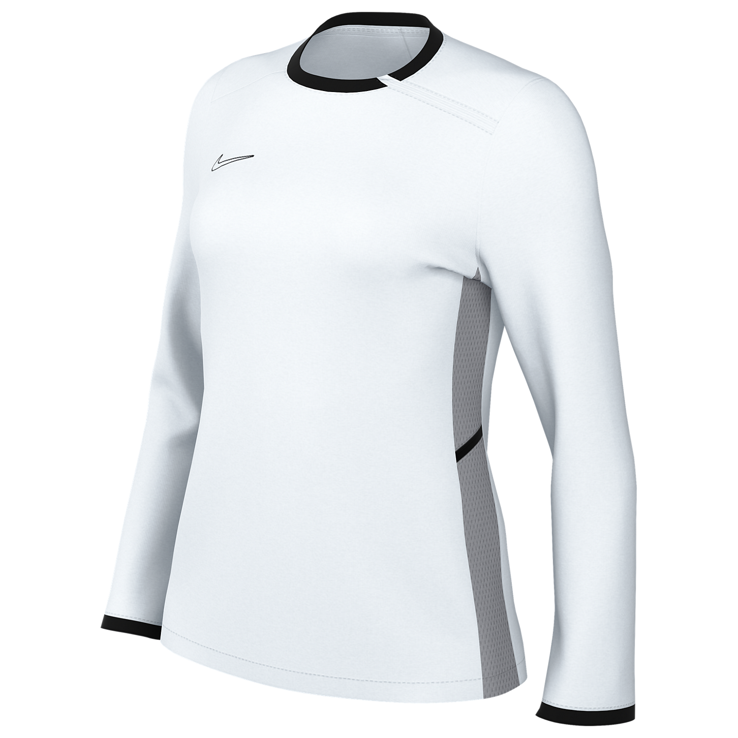 Nike Women's Dri-FIT Academy 25 Crew Top - White、mySite、noshort