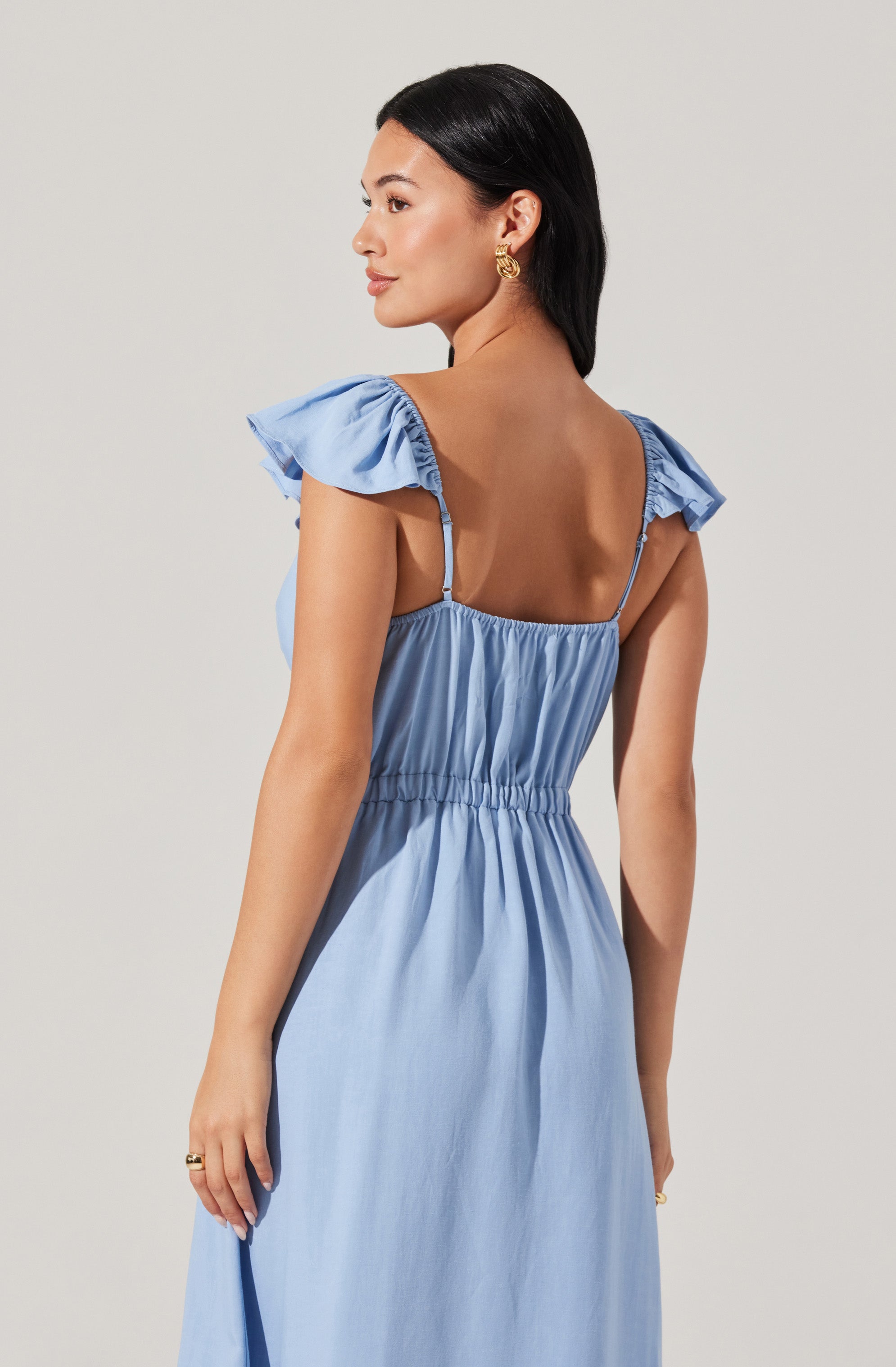 Odeletta Embroidered Floral Trim Dress、mySite、solidvoid