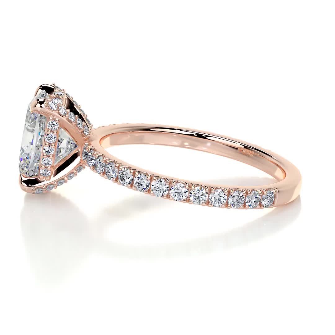 Alicia Lab Grown Diamond Ring -14K Rose Gold、mySite、hinf8tx79