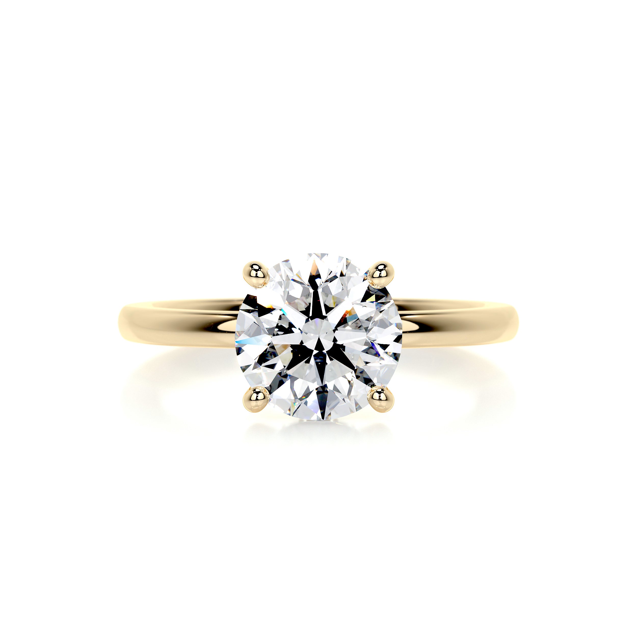 Cynthia Diamond Engagement Ring -18K Yellow Gold、mySite、hinf8tx79