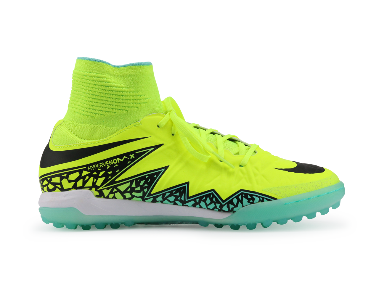 Nike Kids HypervenomX Proximo Turf Soccer Shoes Volt/Black、mySite、noshort