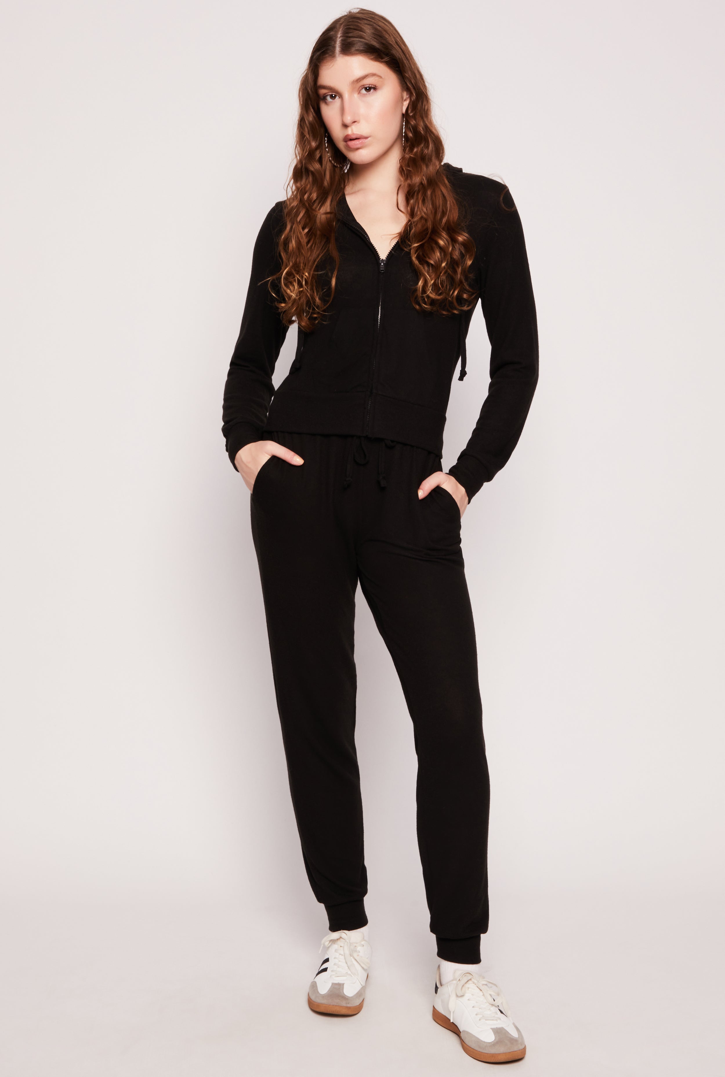 Daisy Brushed Knit Zip Front Hoodie、mySite、camillekostekn