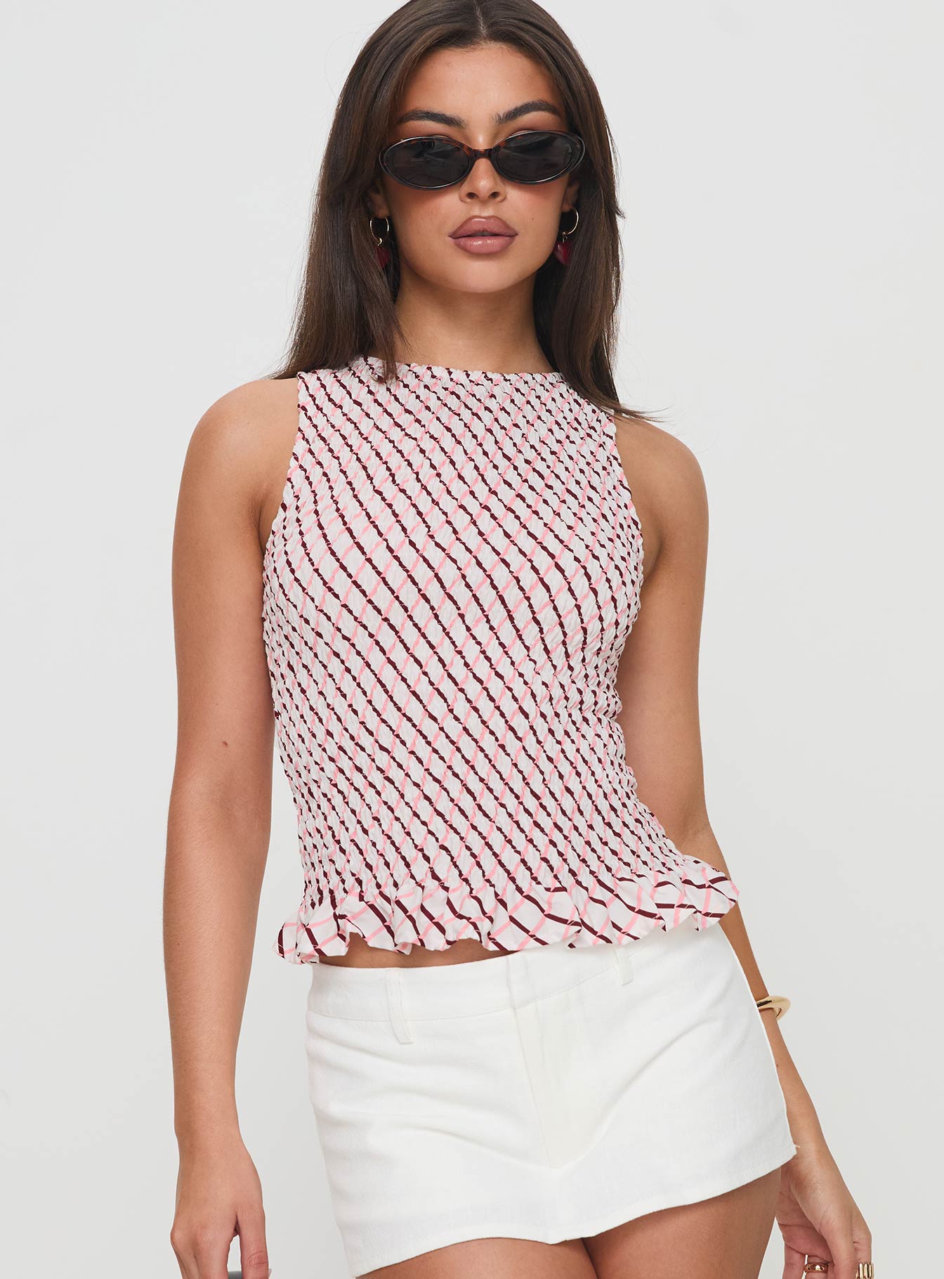 Birita Top Geometric Tile Pink、mySite、solidvoid