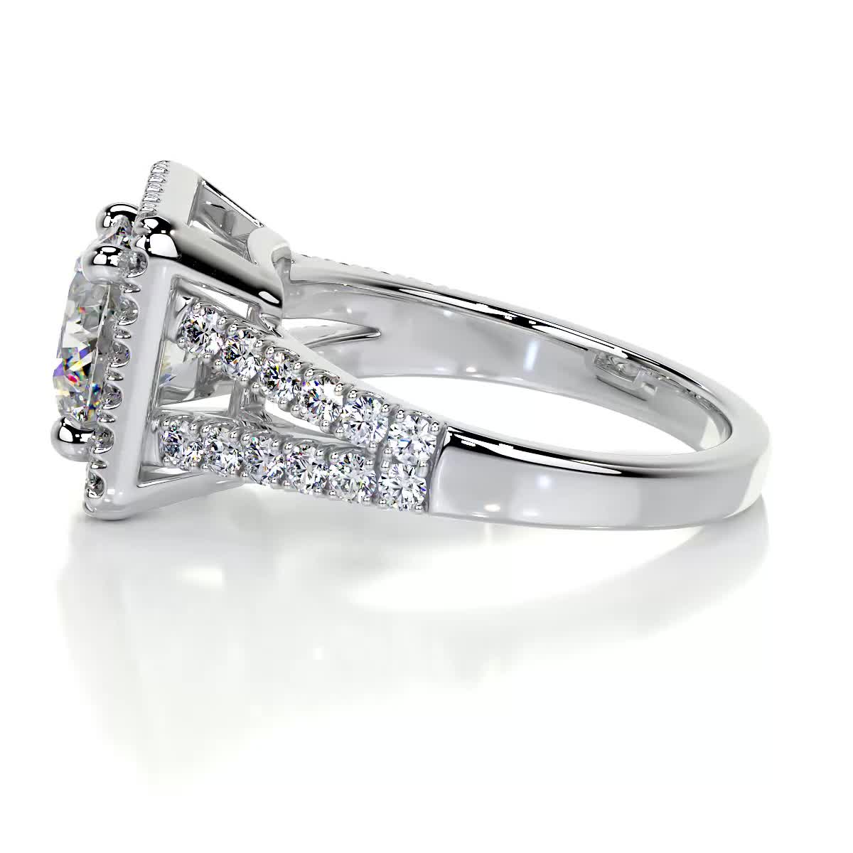 Addison Moissanite & Diamond Ring -Platinum、mySite、hinf8tx79
