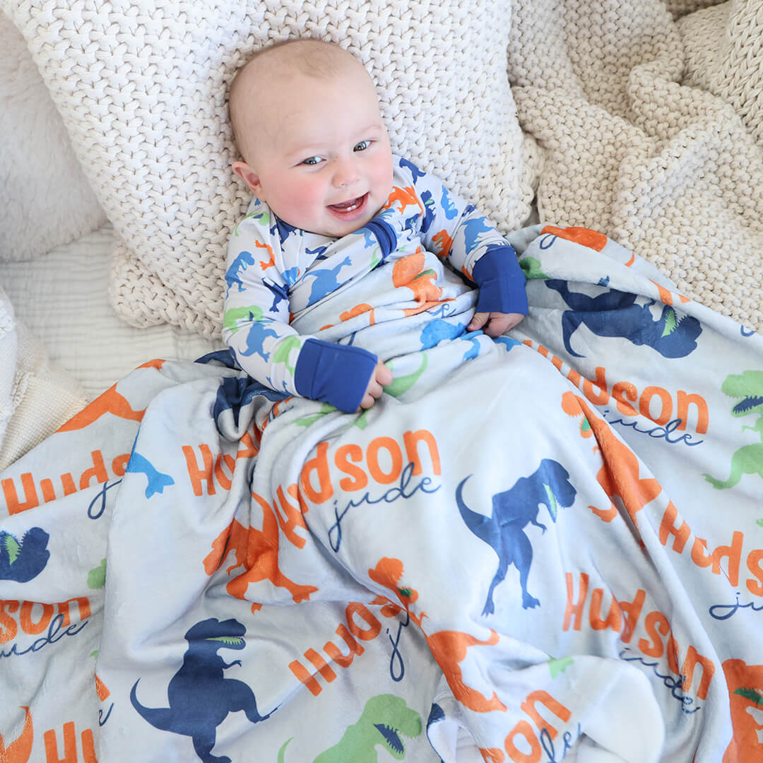  Tiny T-Rex Personalized Kids Blanket、mySite、layawaytickets