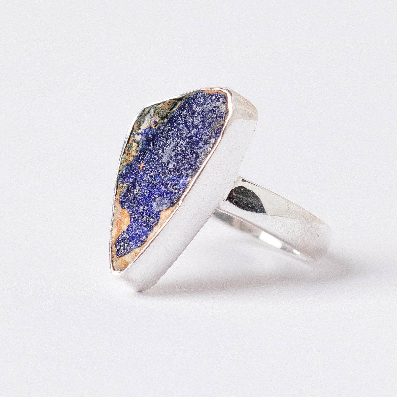Rare Azurite Druzy Adjustable Ring - One of a Kind、mySite、hinf8tx79
