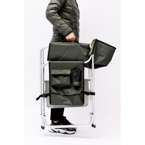  2-piece Padded Folding Outdoor Chair with Side Table and Storage Pockets,Lightweight Oversized Directors Chair for indoor, Outdoor Camping, Picnics and Fishing,Green、、yumabirdnaturehistoryfestival