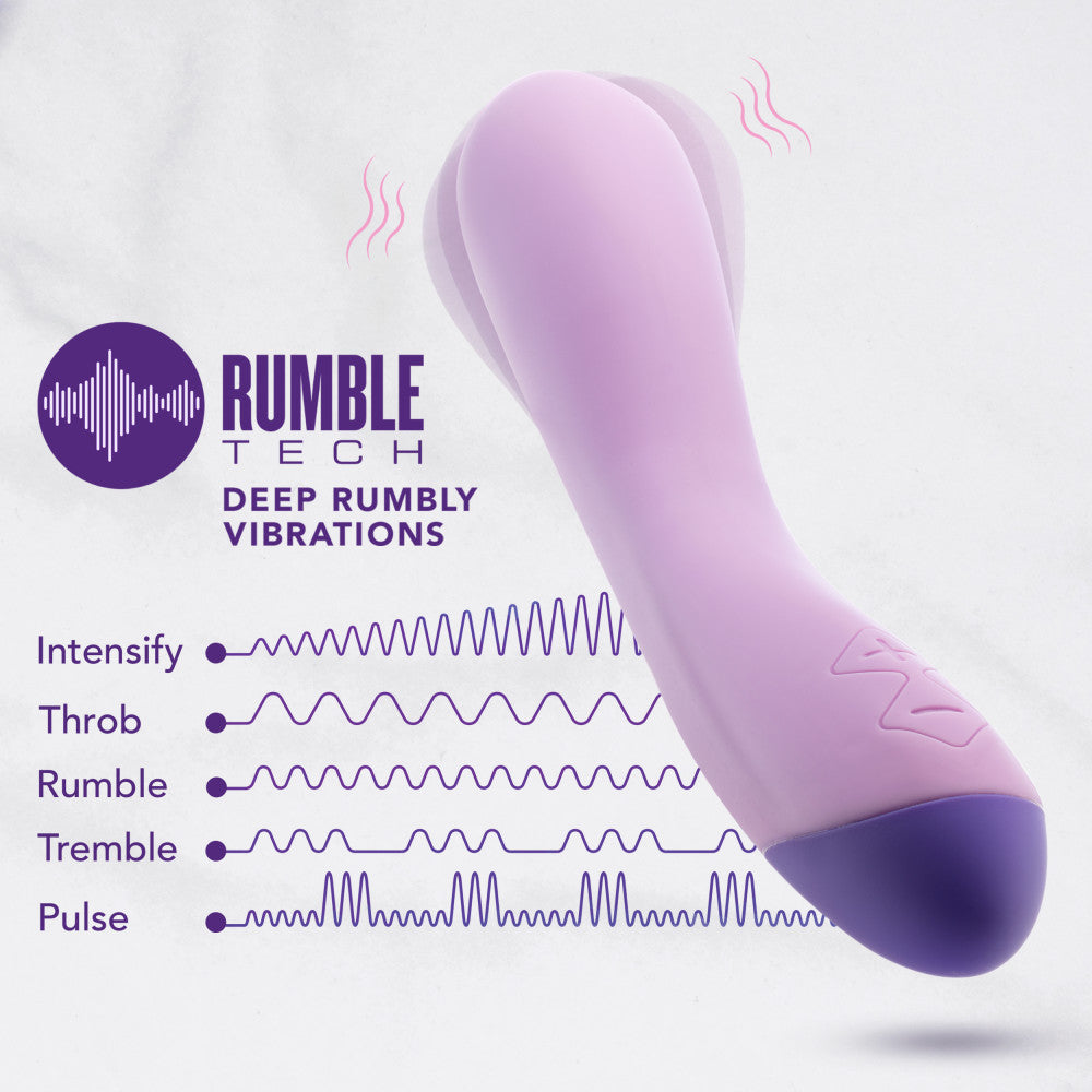 Wellness By Blush™ | G Curve G-Spot Purple UltraSilk® Vibrator - Made with Puria™ Silicone、mySite、bottomscart