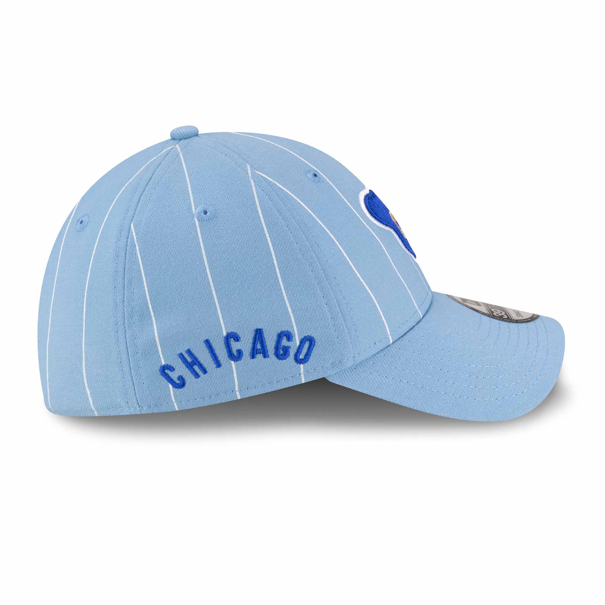Chicago Cubs New Era 39THIRTY Baby Blue Pinstripe 1969 Bear Stretch Fit Cap、mySite、vikingsvslions