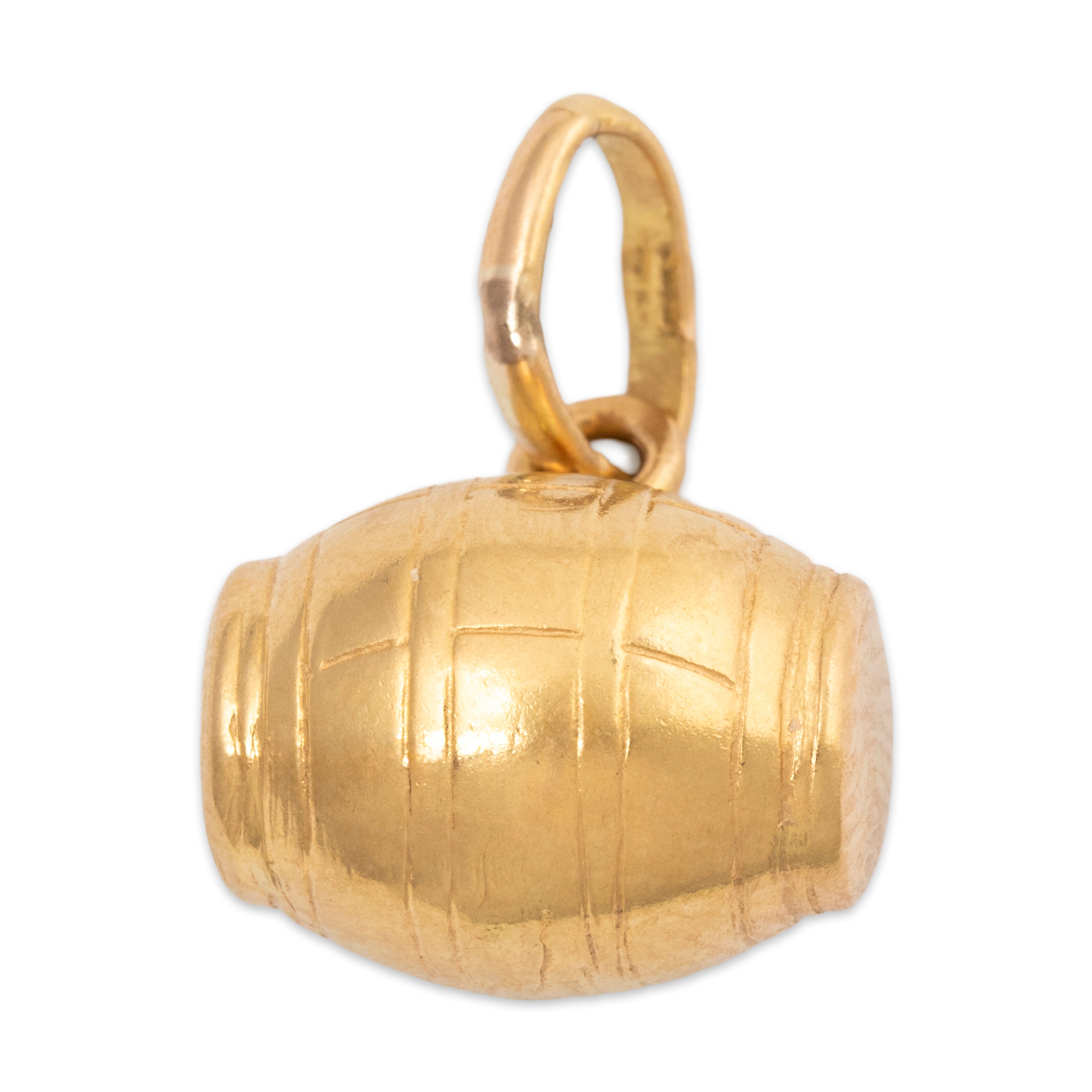 Vintage 18k Yellow Gold Barrel Charm / Pendant、mySite、hinf8tx79