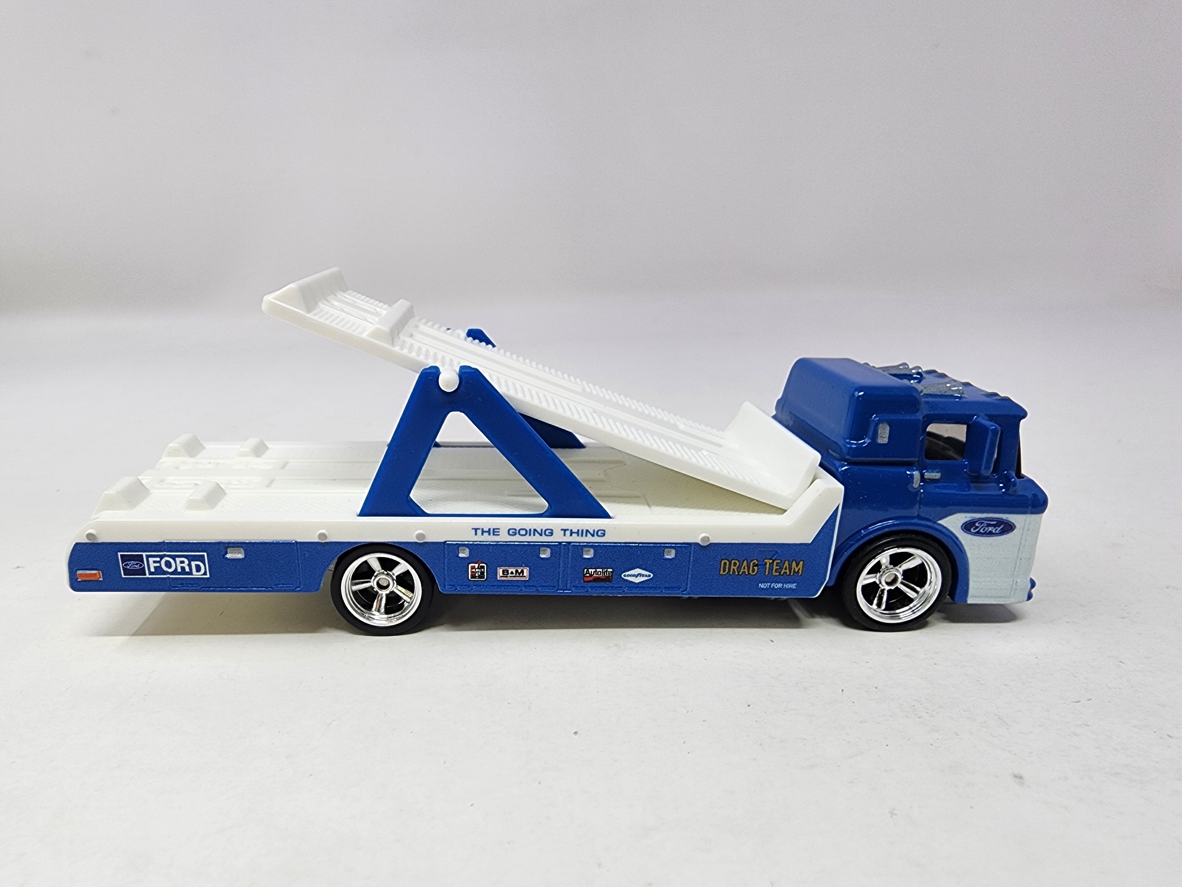 Ford C-800 Car Hauler * BLUE * Hot Wheels Team Transport Loose、mySite、hgirdovlk