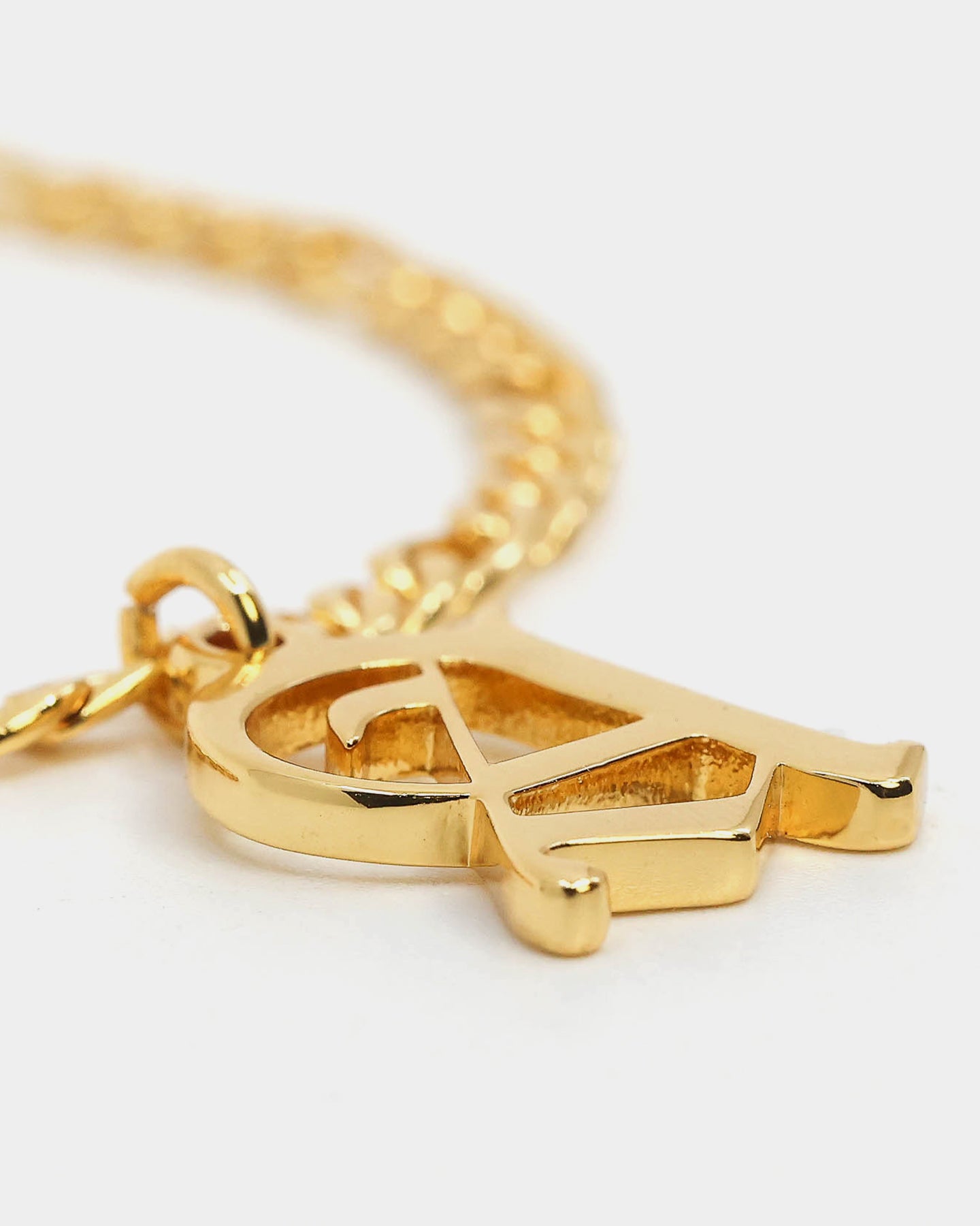 Raising Hell Women's Gothic Letter Anklet Gold、mySite、zt4zffjzw