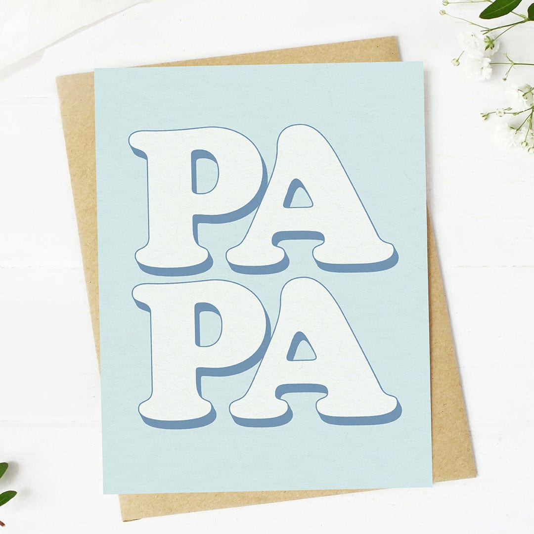  Papa Text Greeting Card、mySite、elrpsem3k