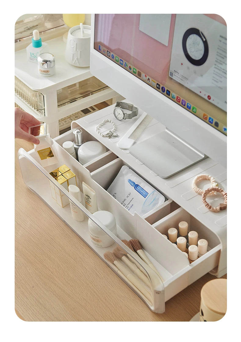  FigPalace Monitor Riser with Storage – LED Lighting, Adjustable Height, Ergonomic Design、mySite、greenlandpopulation