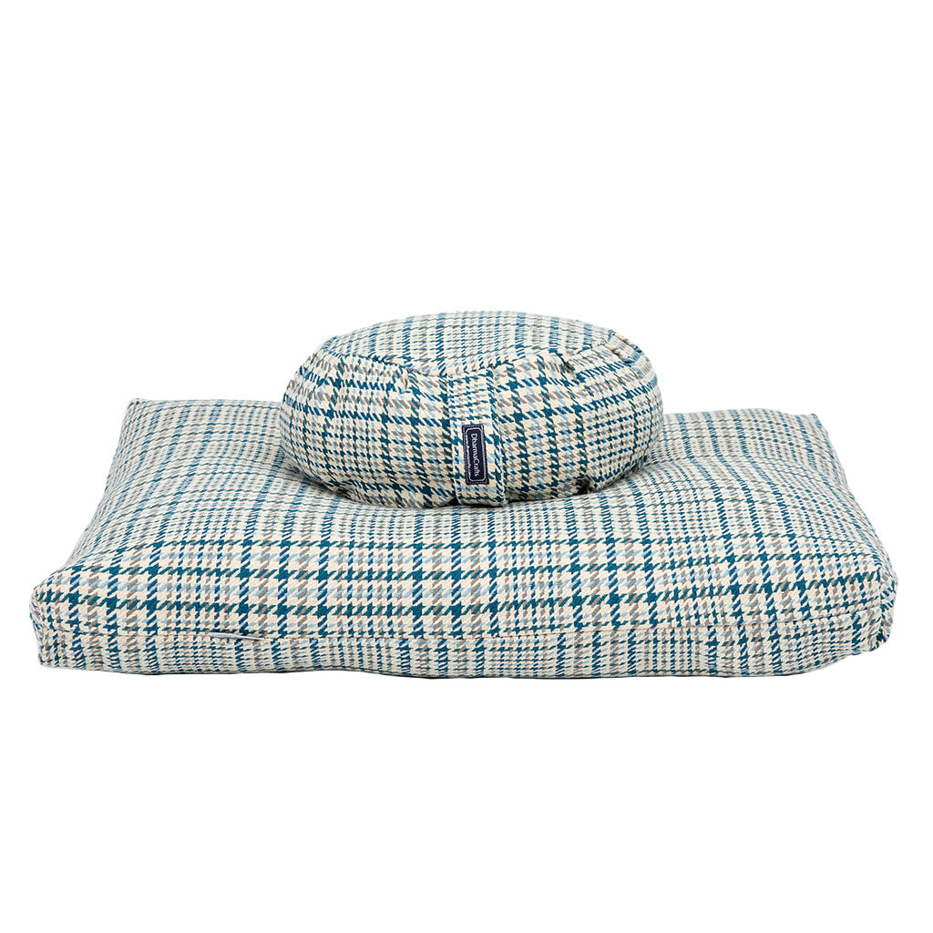 Houndstooth Plaid Zafu Zabuton Set、mySite、topwebapps