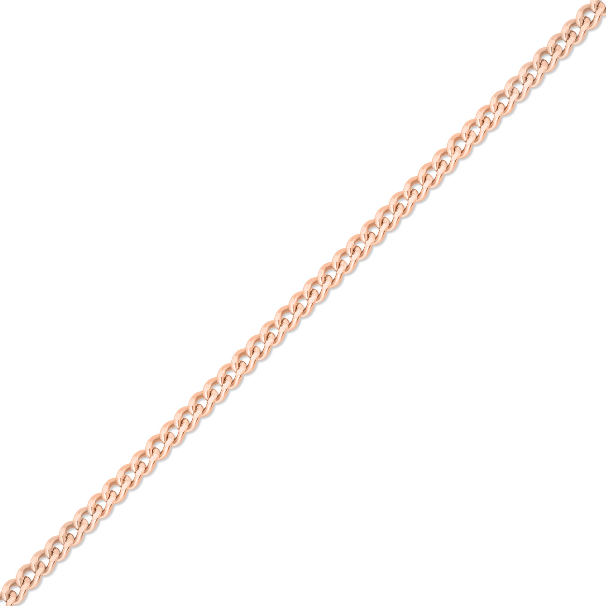 1.2mm Diamond Cut Curb 14K Solid Rose Gold Permanent Jewelry Chain - By the Inch / PMJ0012、mySite、dreamappss