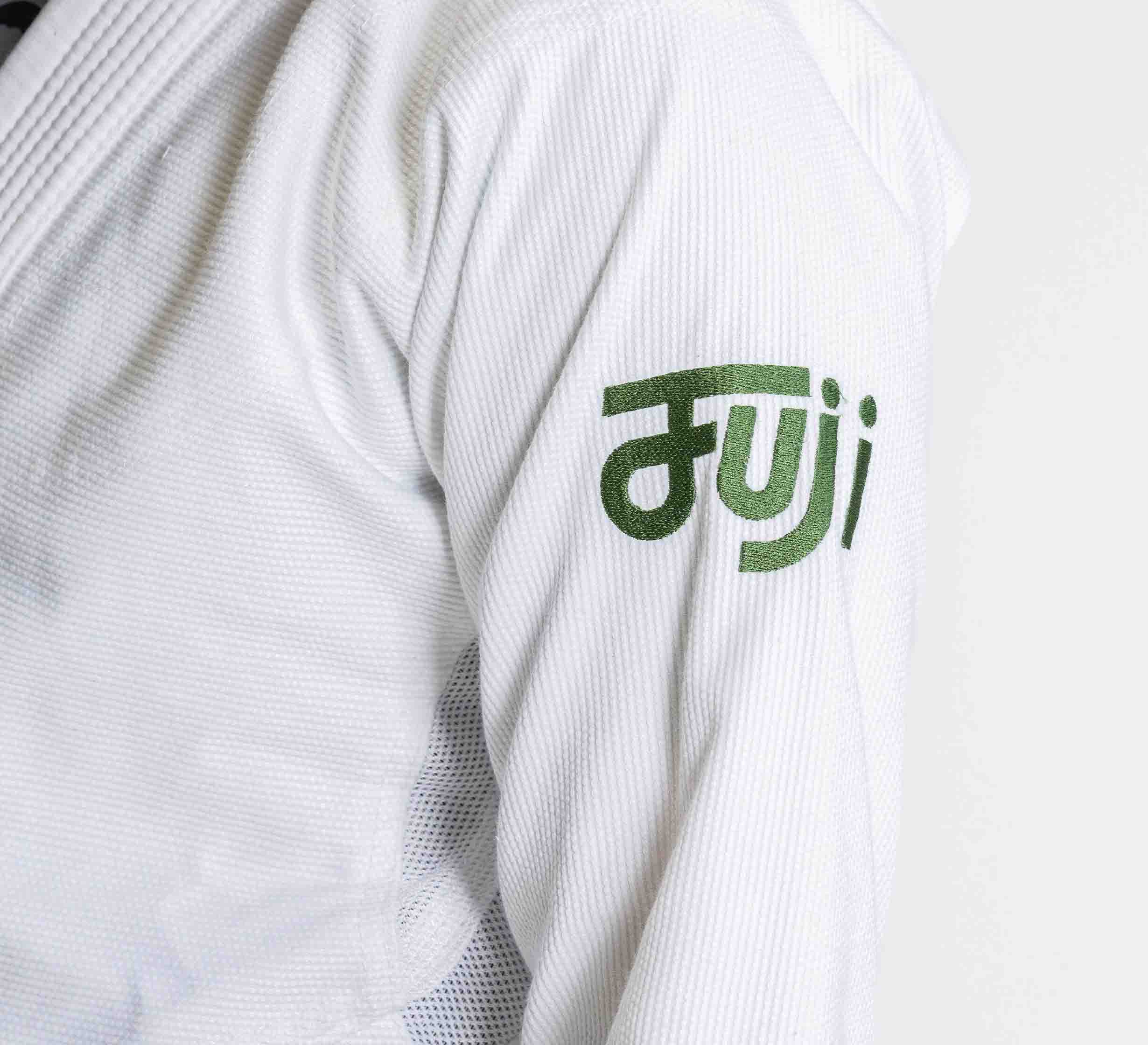 Womens Flow-Tech BJJ Gi White/Green、mySite、gigharbornorthrealestate
