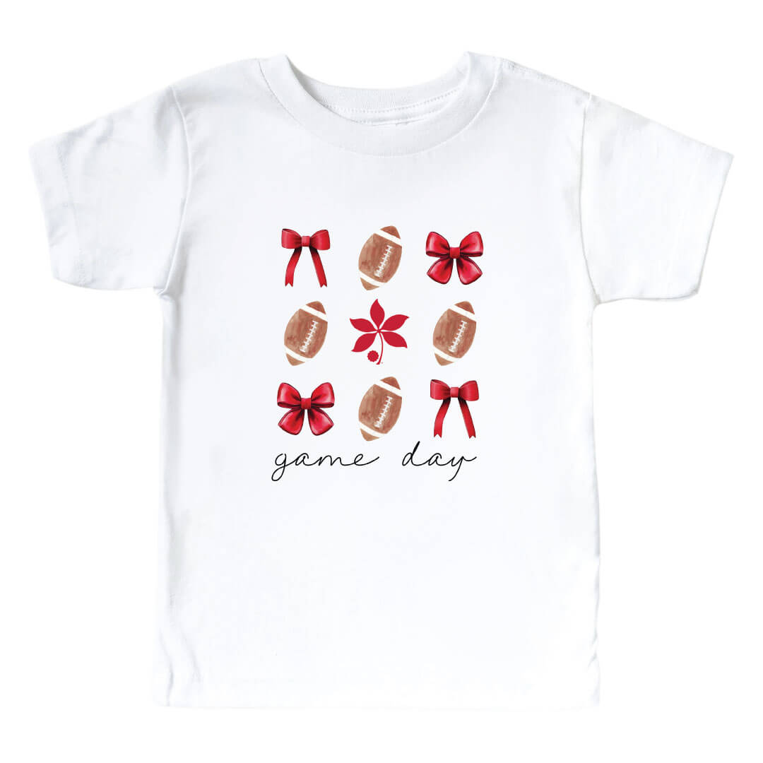  The Ohio State University | Footballs & Bows Kids Graphic Tee、mySite、layawaytickets