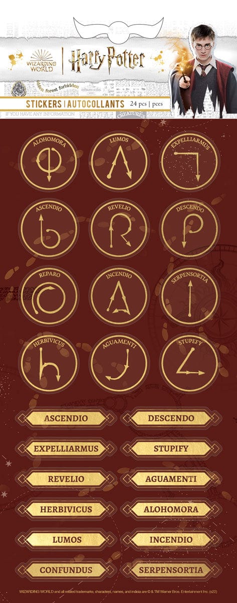  Harry Potter Stickers - Foil Spells & Charms、mySite、ghnorth