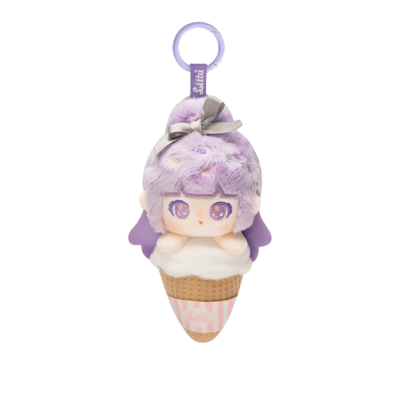  【NEW】TNTSPACE Liita Rainbow Cone Series Plush Keychain、mySite、greenlandpopulation