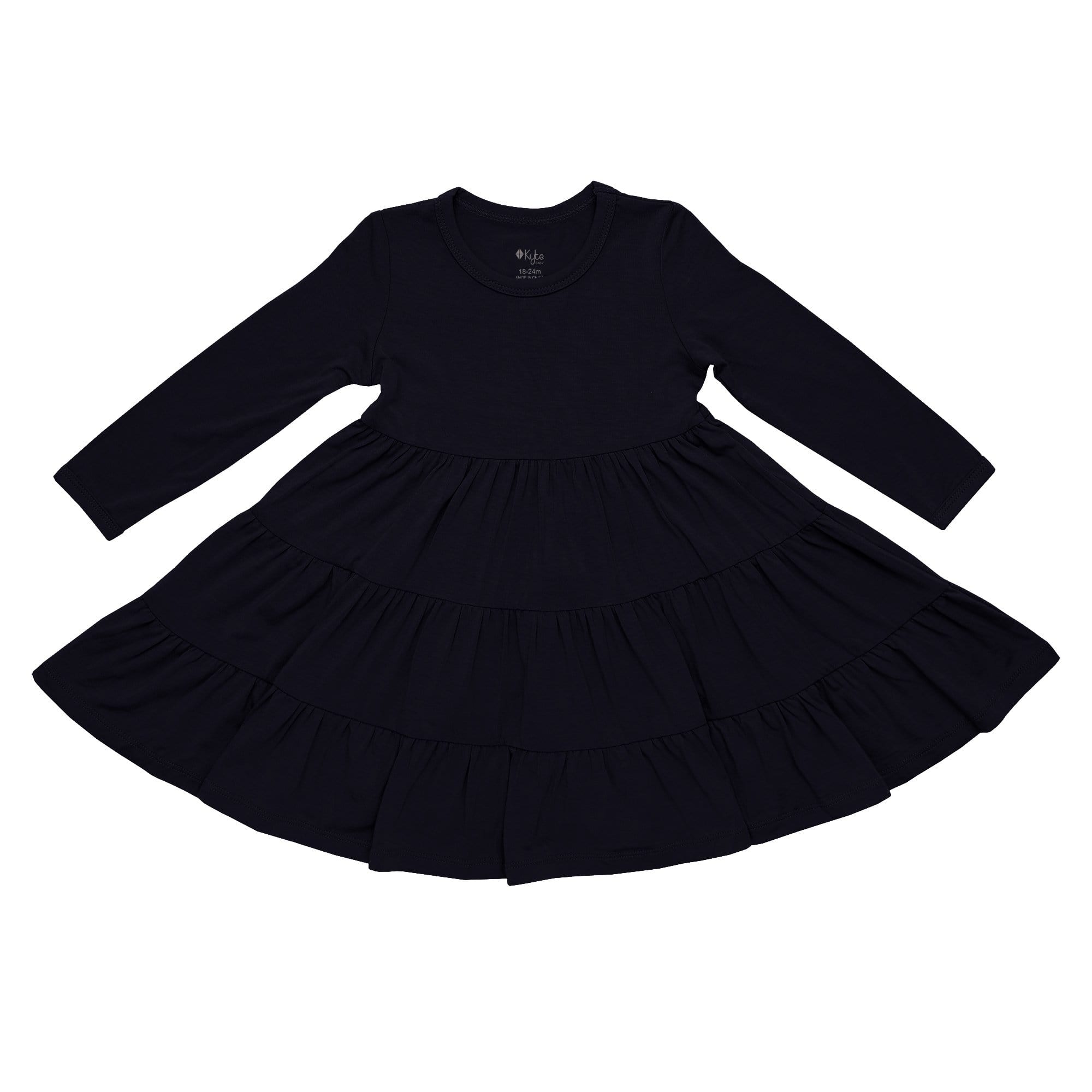  Long Sleeve Tiered Dress in Midnight、mySite、layawaytickets