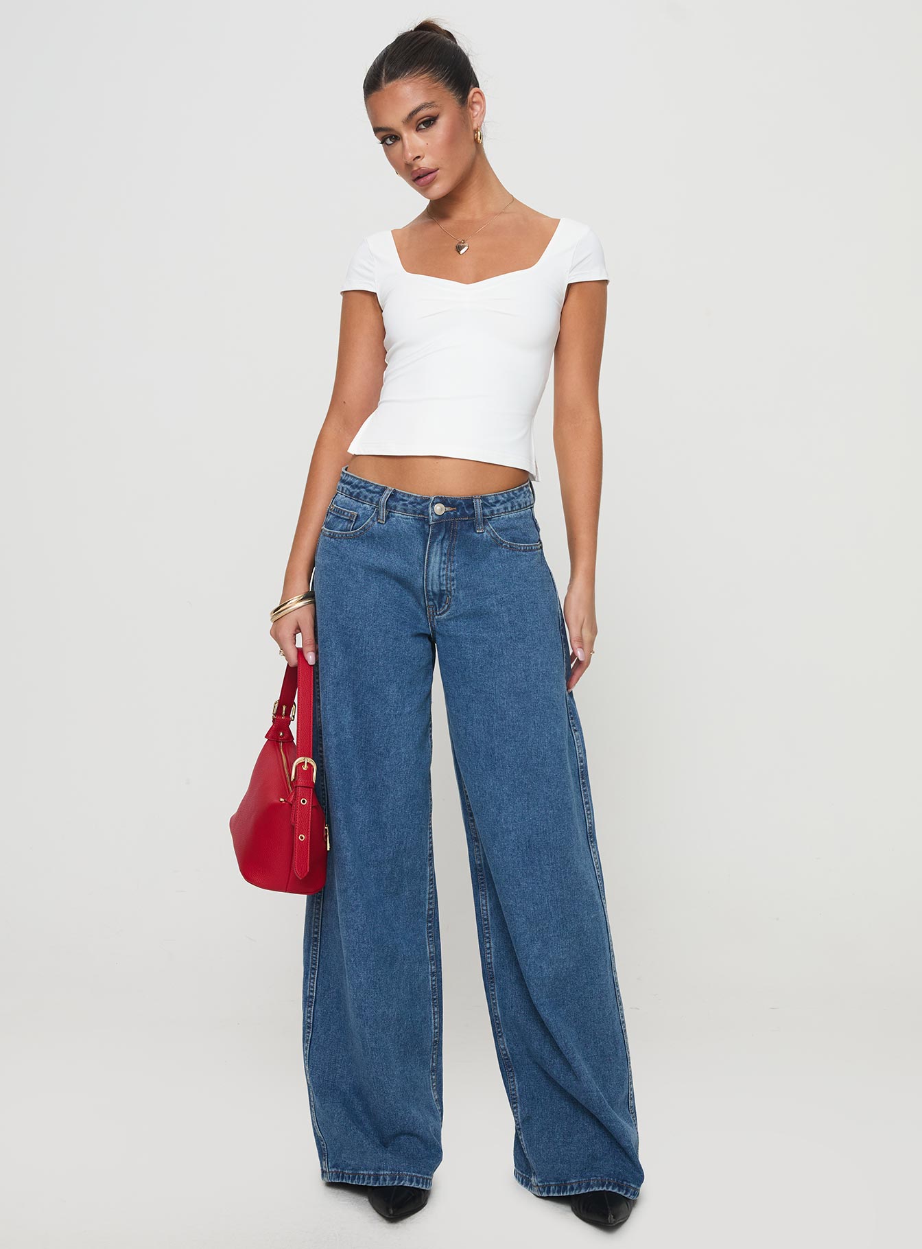 Rehna Short Sleeve Top White、mySite、solidvoid