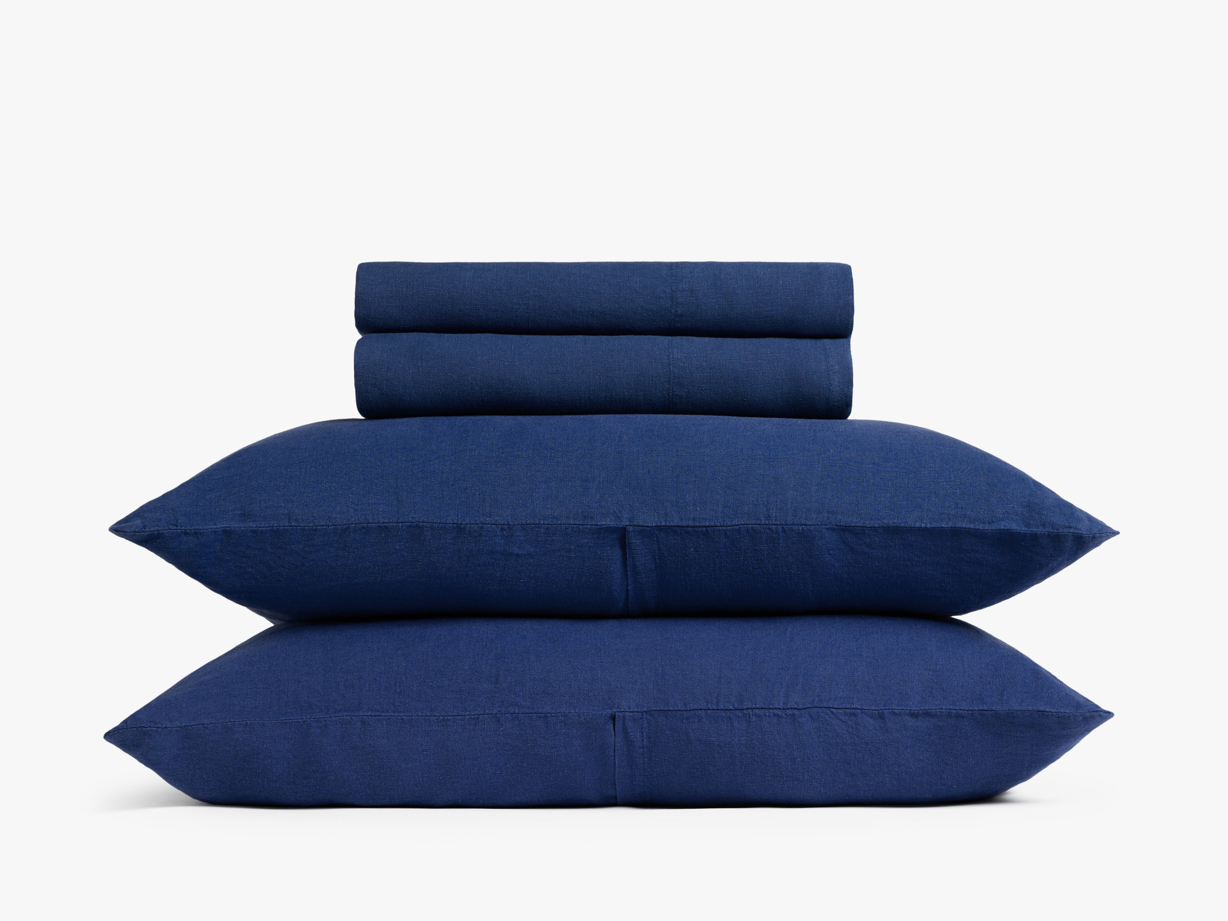  Linen Sheet Set - Cobalt K/CK、mySite、sugarbowlscore