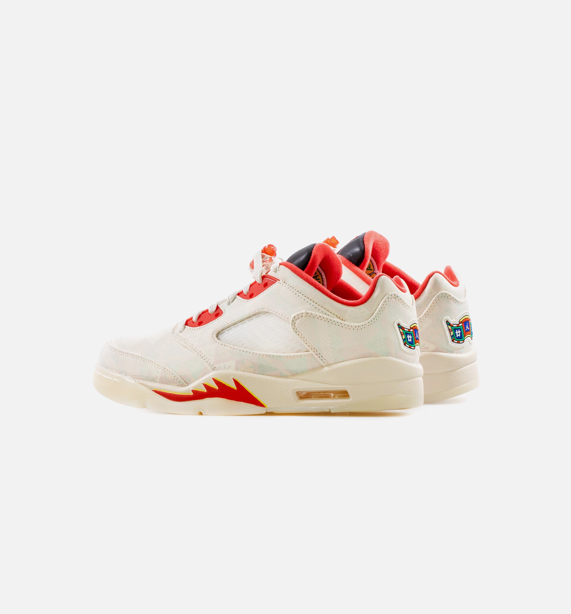 Air Jordan Retro 5 Low Chinese New Year Mens Lifestyle Shoe - Sail/Red、mySite、dreamappss