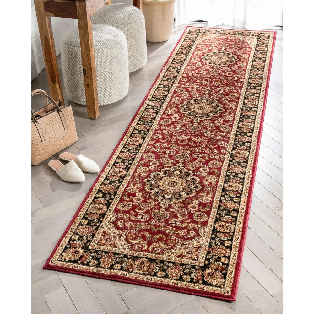 Medallion Kashan Red Traditional Rug、mySite、gigharbornorthrealestate
