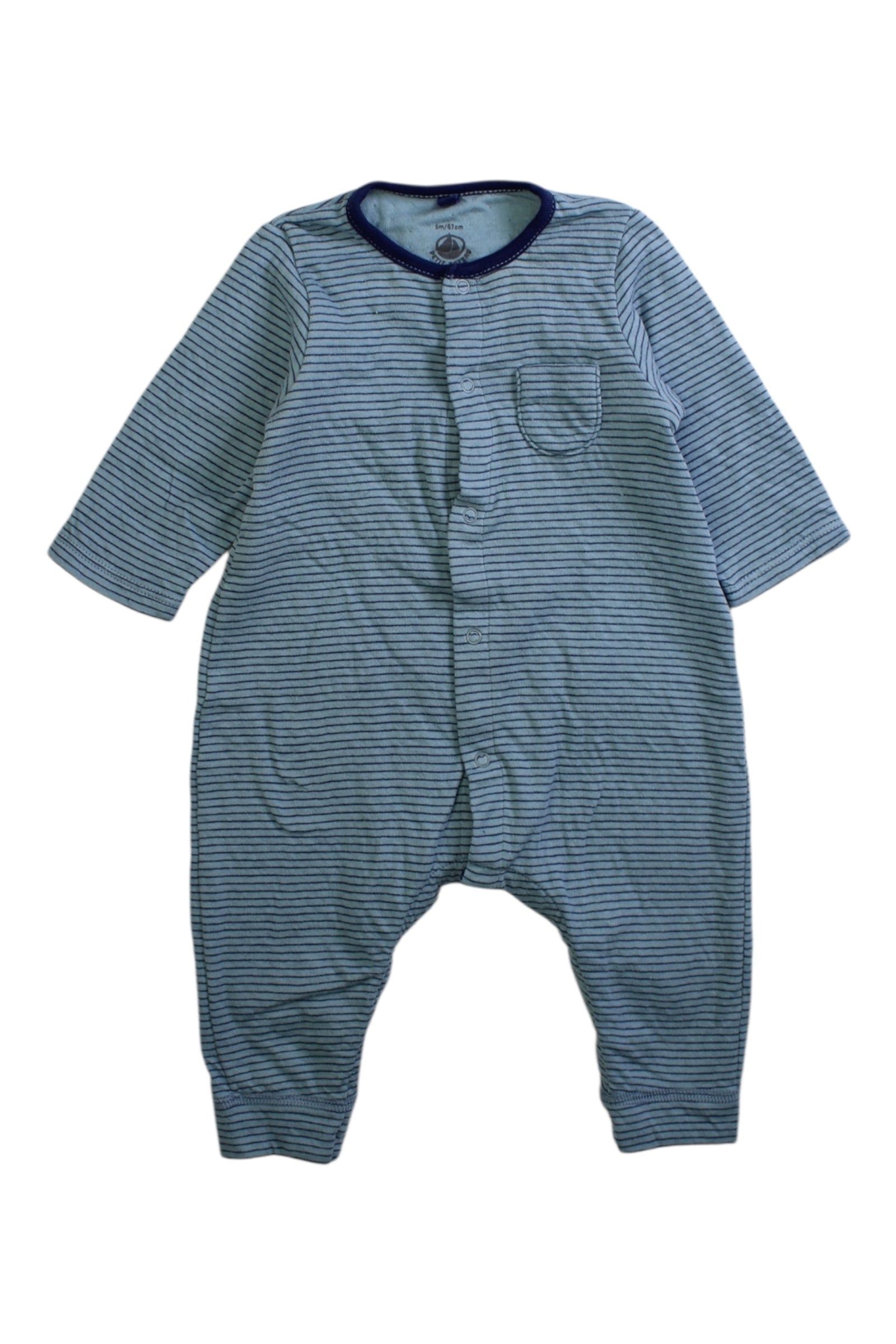 Petit Bateau Organic Cotton Striped Onesie 3-6M、mySite、g9winljtr